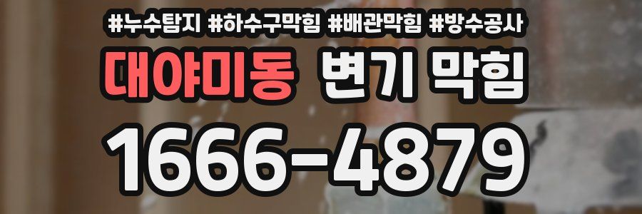 대야미동 변기 막힘