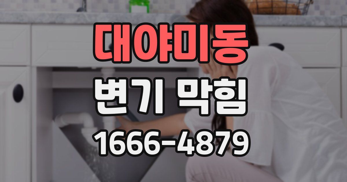 대야미동 변기 막힘