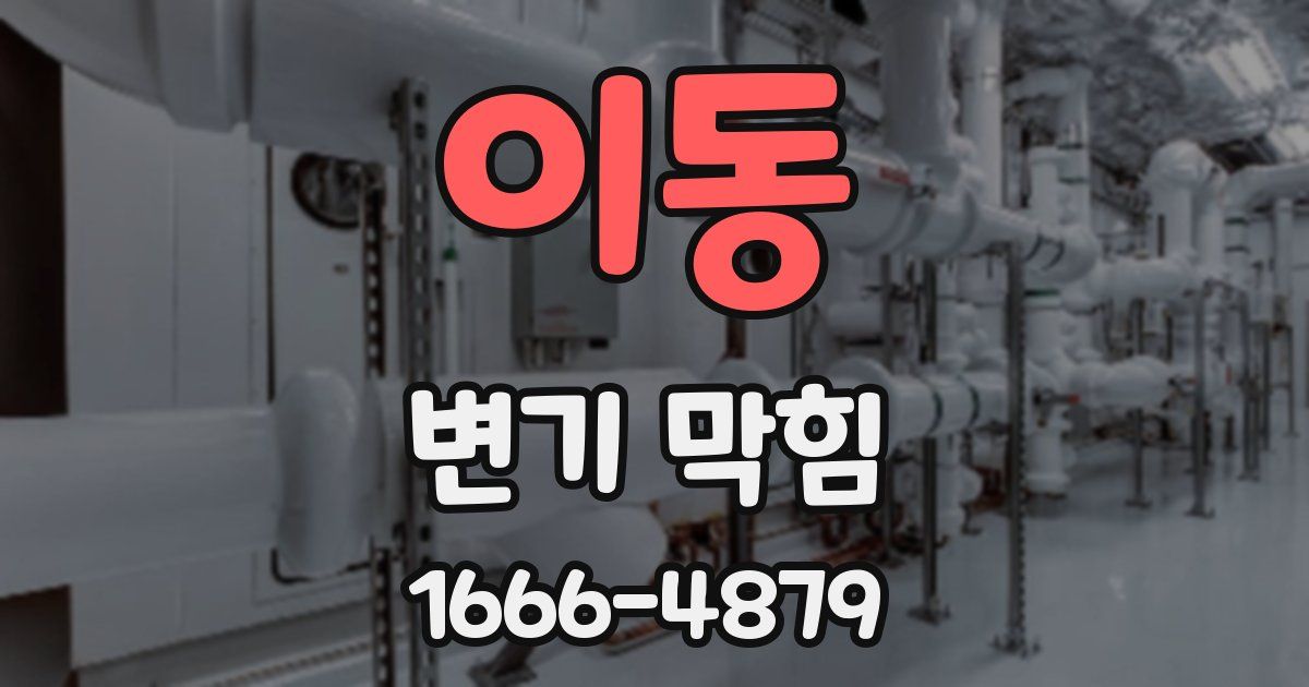이동 변기 막힘