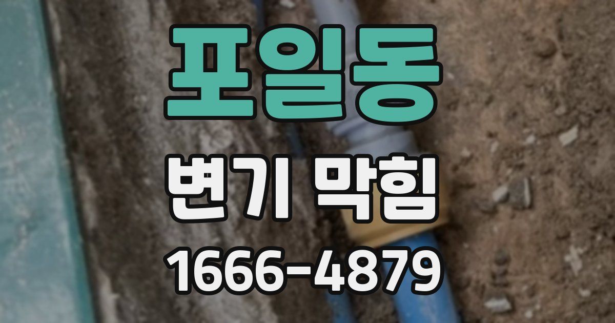 포일동 변기 막힘