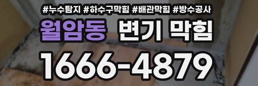 월암동 변기 막힘