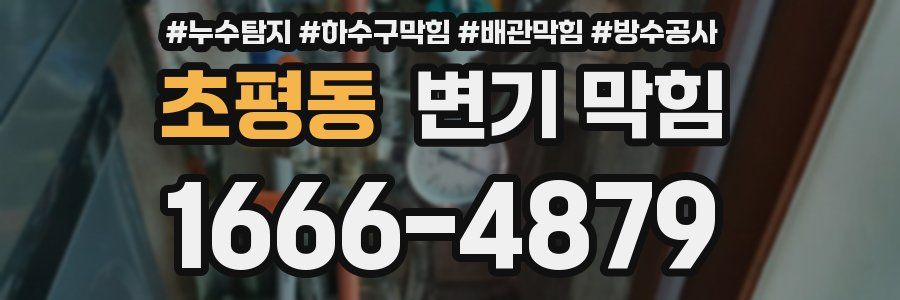 초평동 변기 막힘