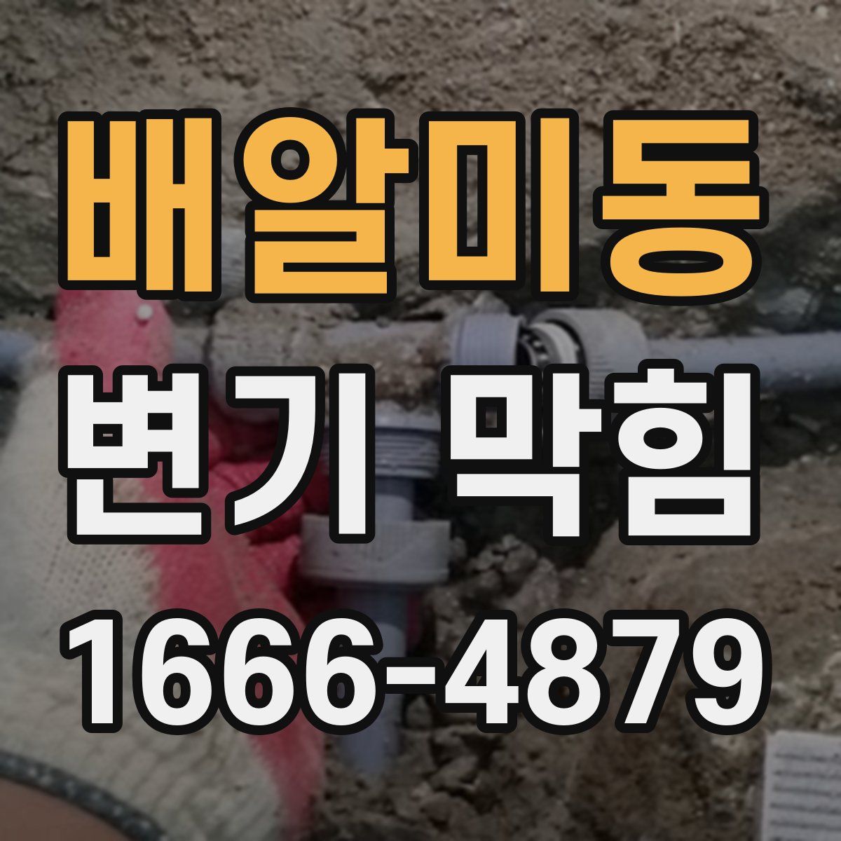 배알미동 변기 막힘