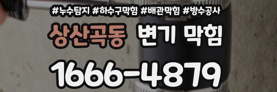 상산곡동 변기 막힘