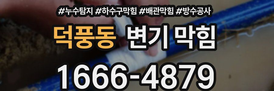 덕풍동 변기 막힘