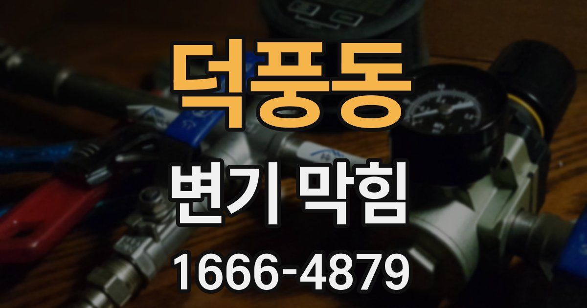 덕풍동 변기 막힘