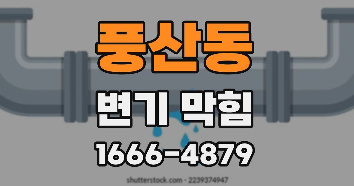 풍산동 변기 막힘