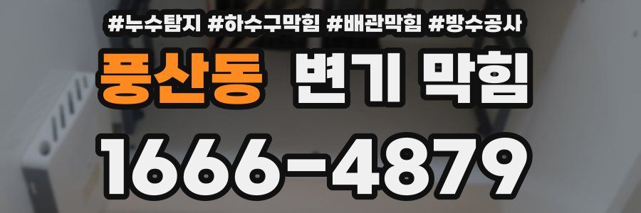 풍산동 변기 막힘