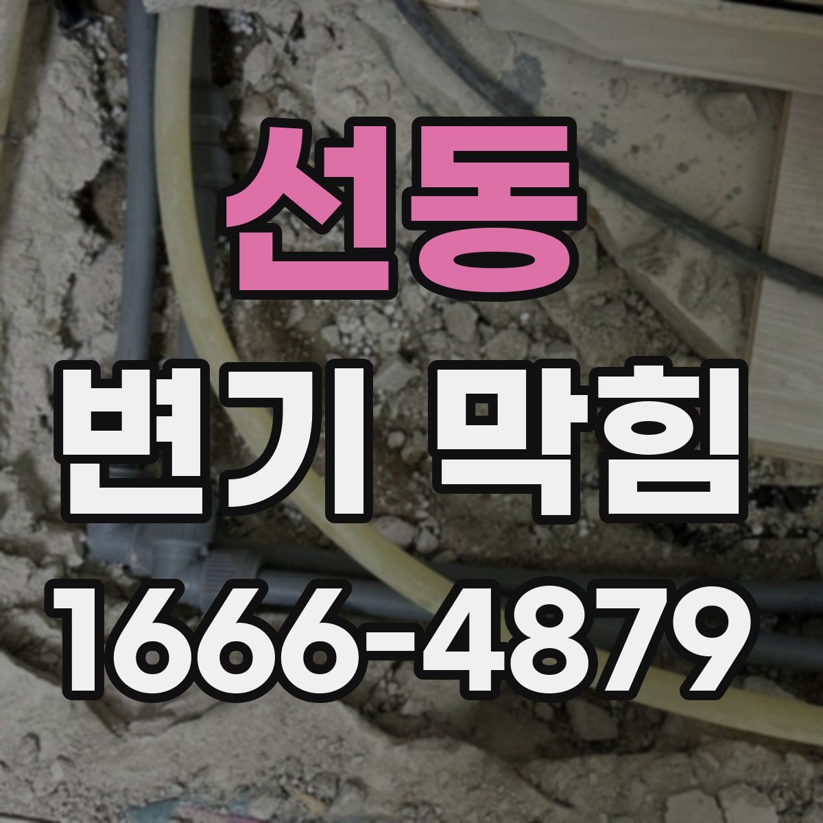 선동 변기 막힘