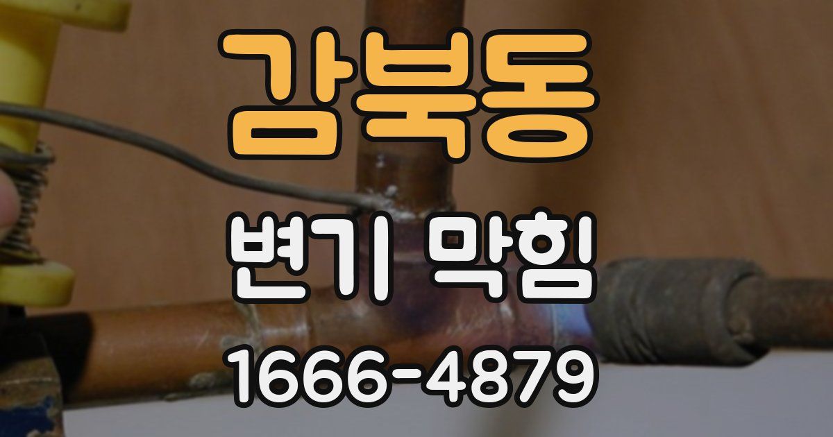 감북동 변기 막힘