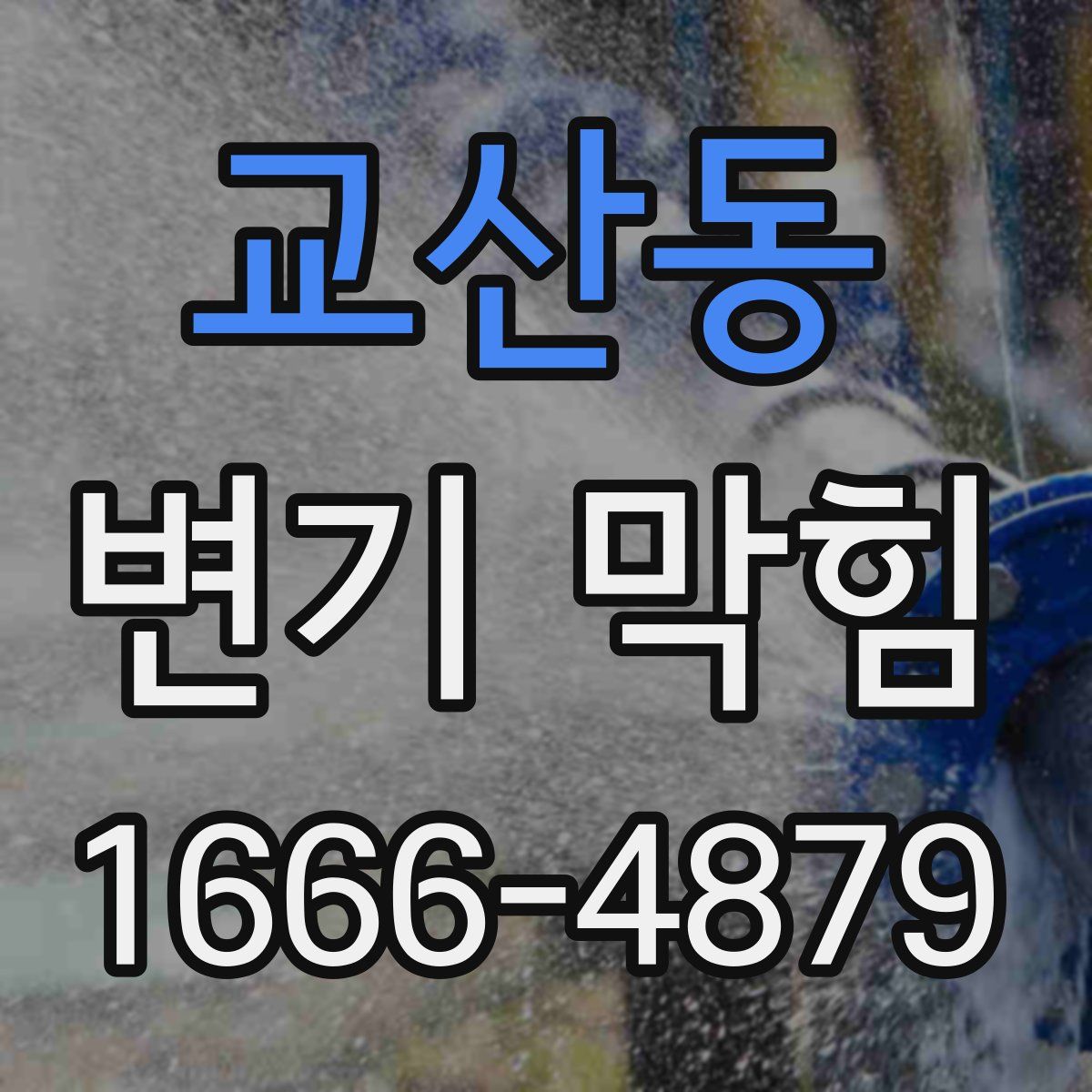 교산동 변기 막힘