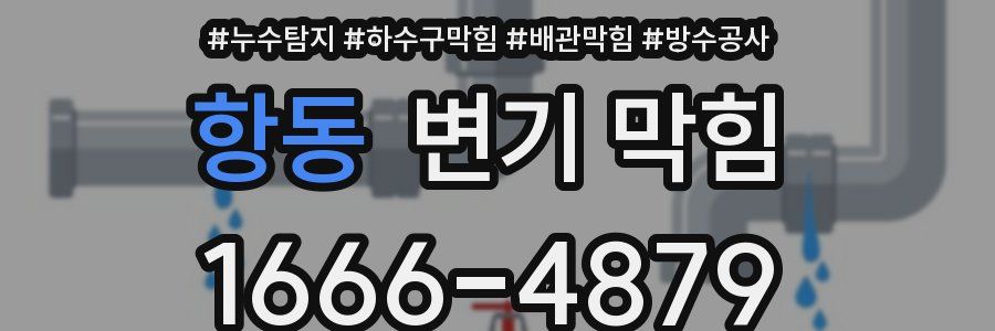 항동 변기 막힘