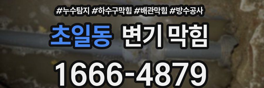 초일동 변기 막힘