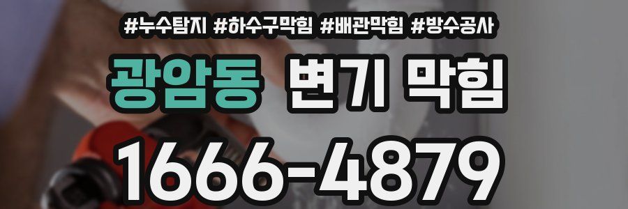 광암동 변기 막힘