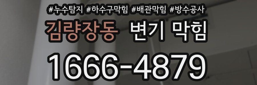 김량장동 변기 막힘