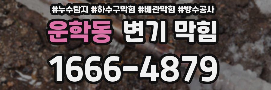 운학동 변기 막힘