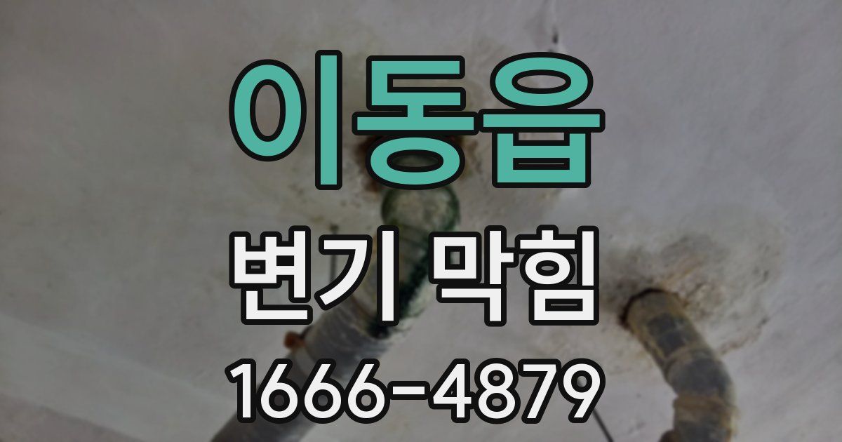 이동읍 변기 막힘