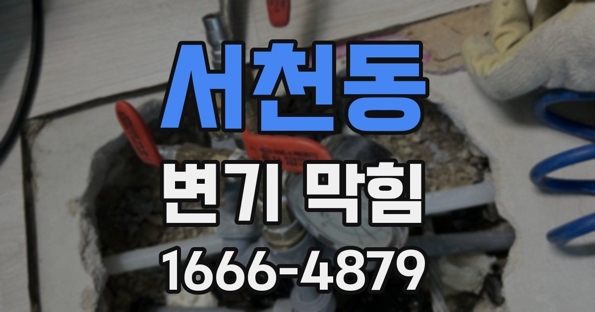 서천동 변기 막힘