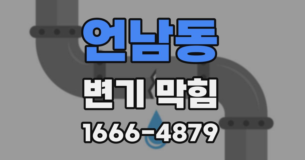 언남동 변기 막힘