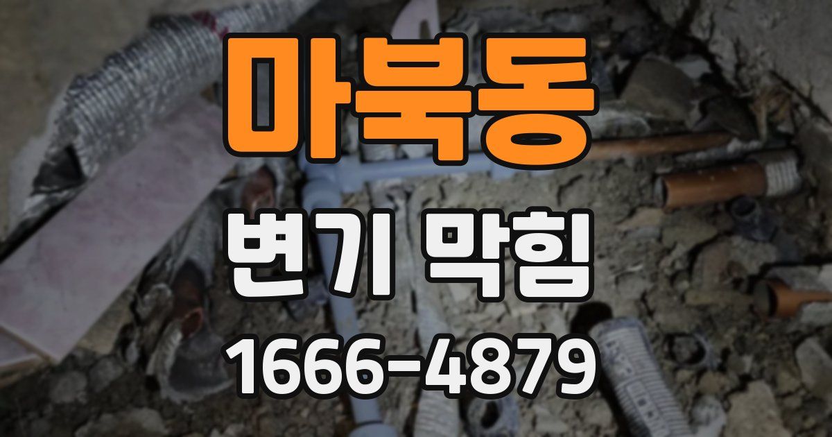 마북동 변기 막힘