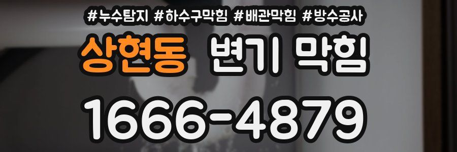 상현동 변기 막힘