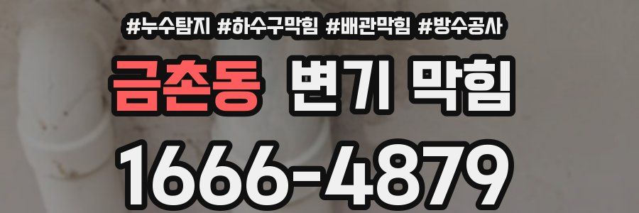 금촌동 변기 막힘