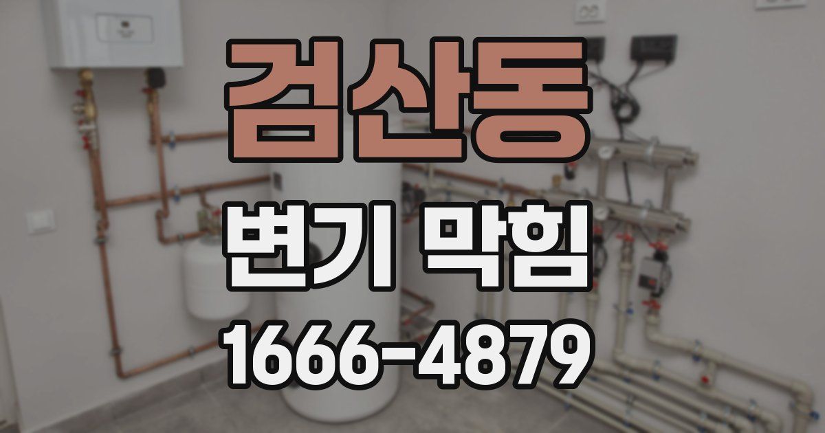 검산동 변기 막힘
