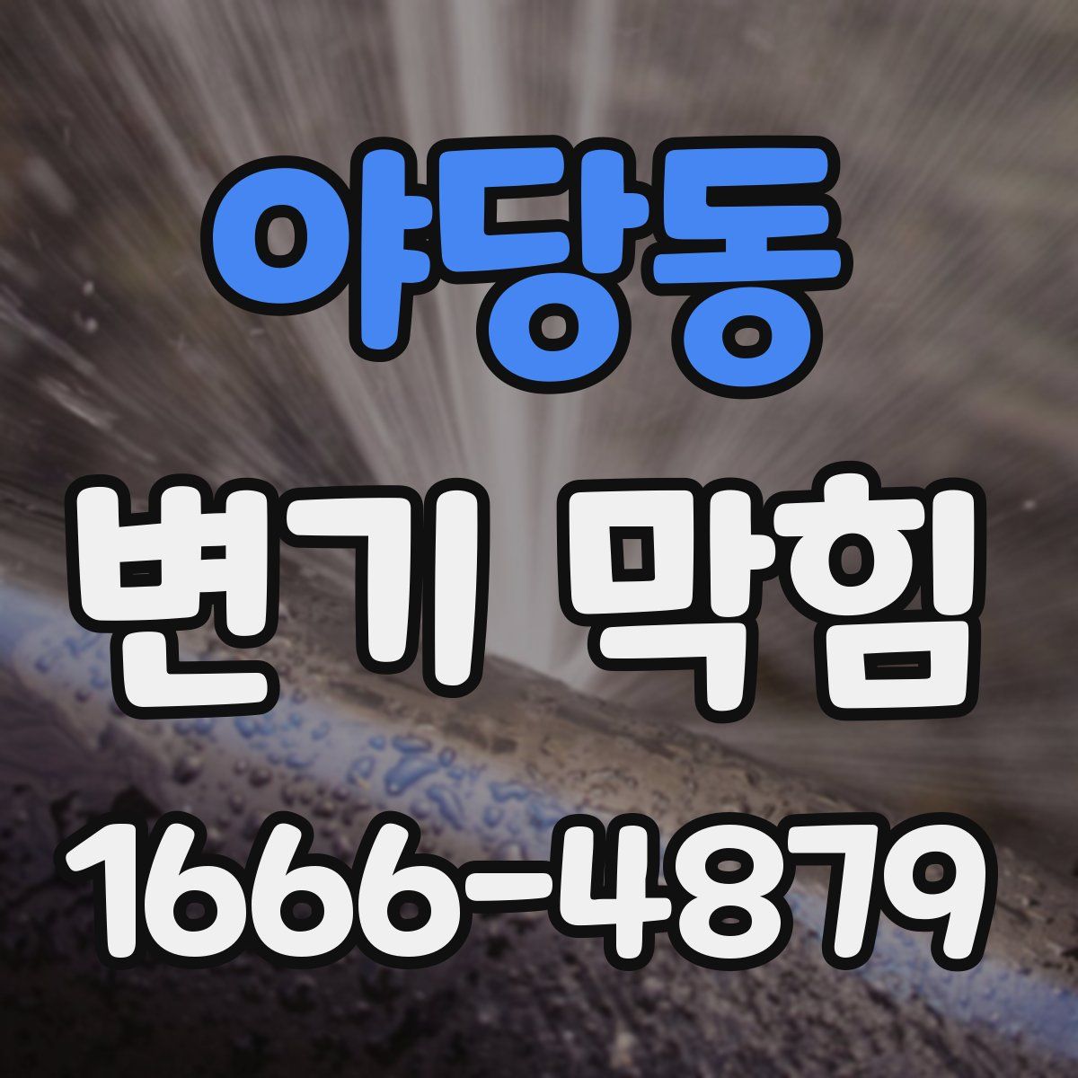 야당동 변기 막힘