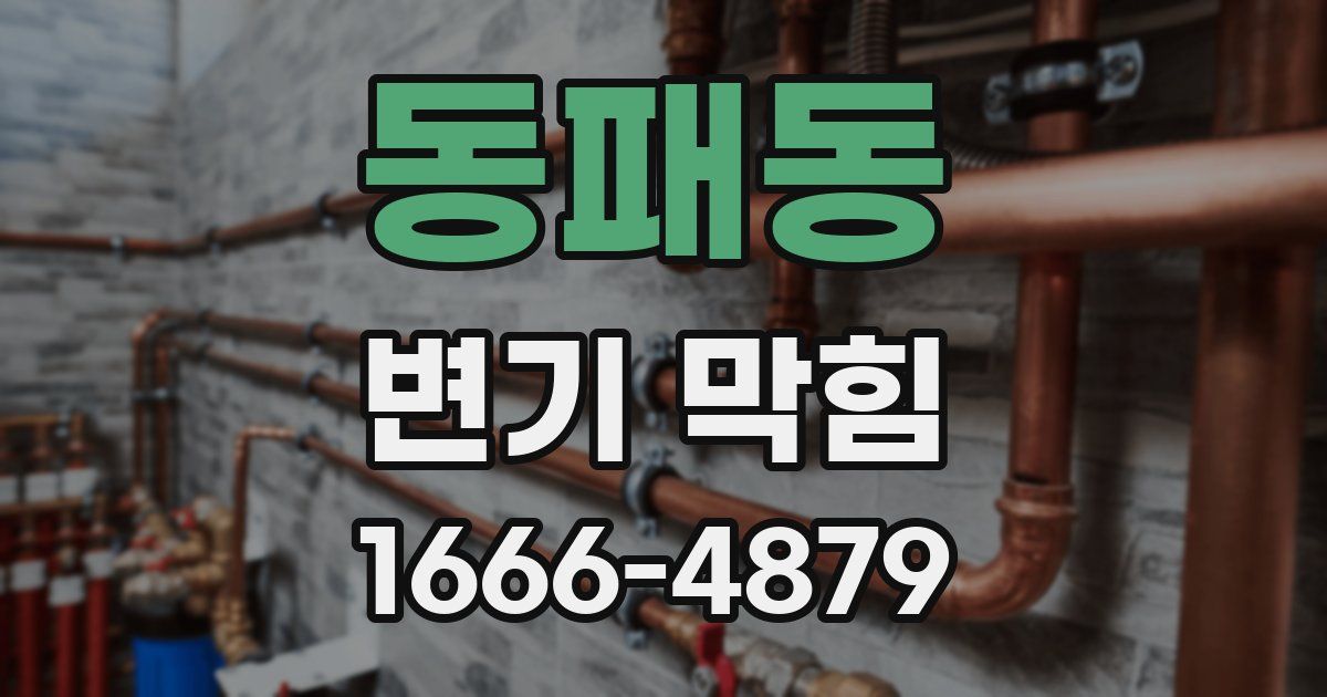 동패동 변기 막힘