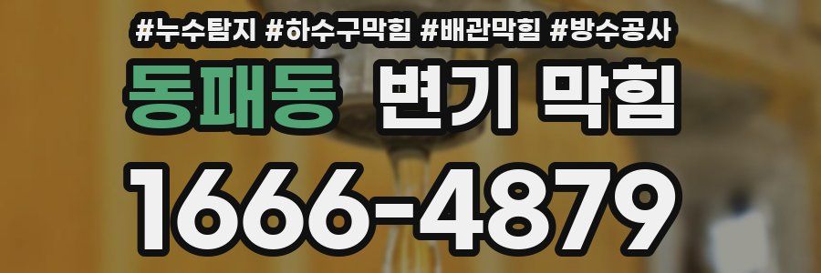 동패동 변기 막힘