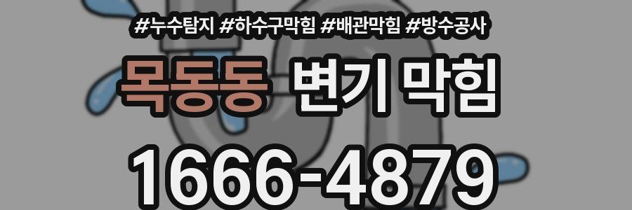 목동동 변기 막힘