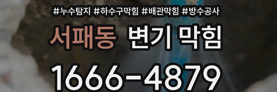 서패동 변기 막힘