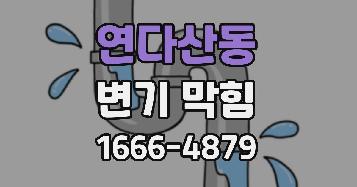 연다산동 변기 막힘