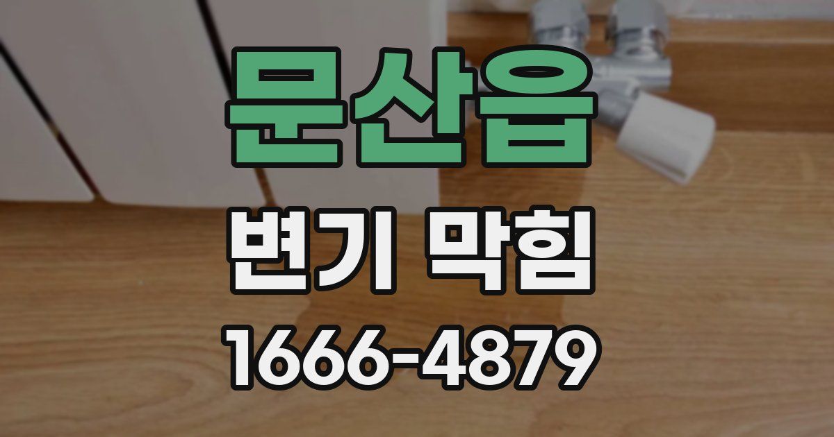 문산읍 변기 막힘