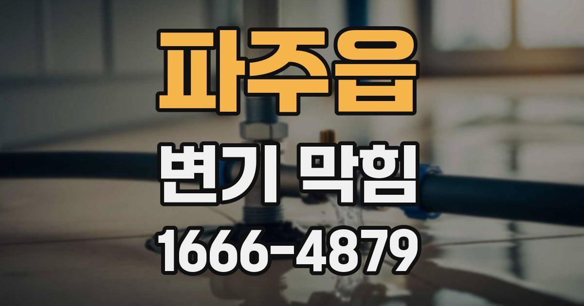 파주읍 변기 막힘