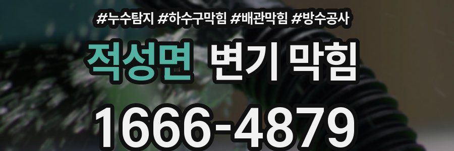 적성면 변기 막힘