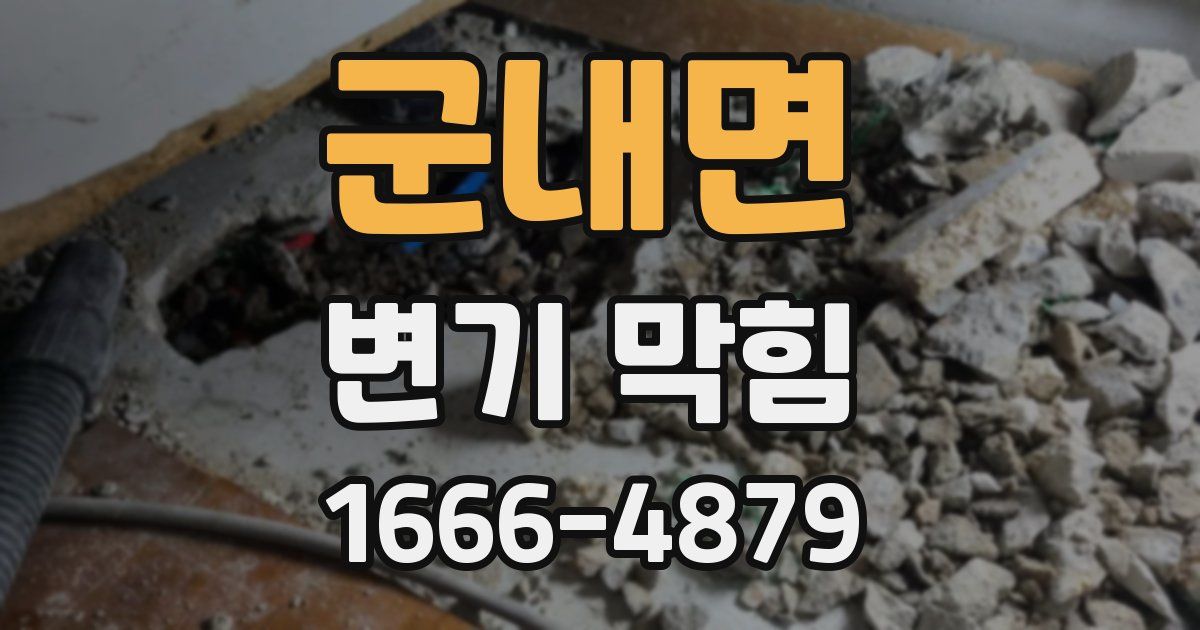 군내면 변기 막힘