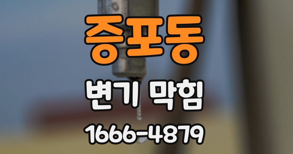 증포동 변기 막힘
