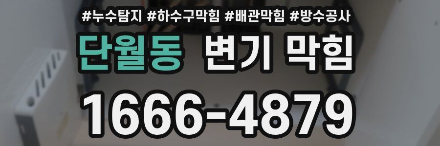 단월동 변기 막힘