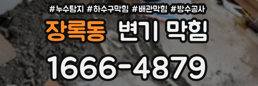 장록동 변기 막힘
