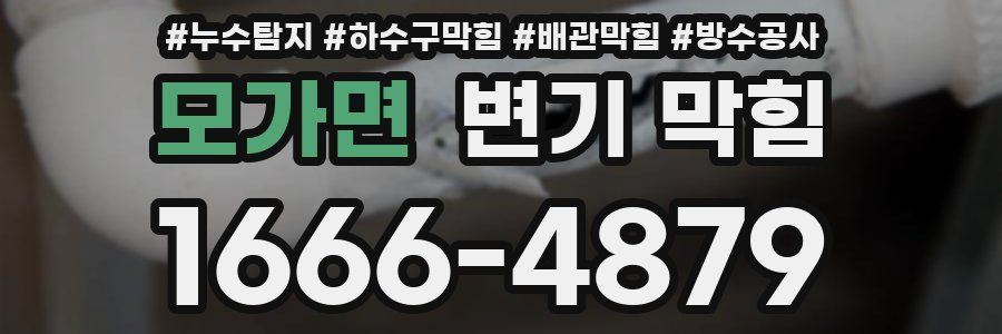 모가면 변기 막힘