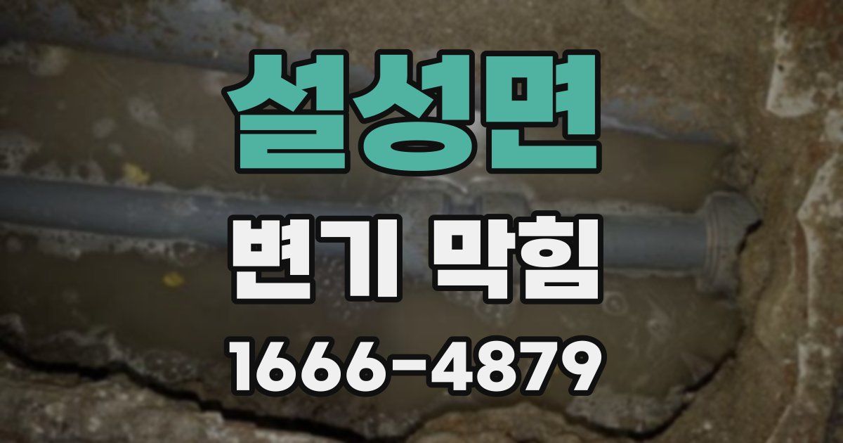 설성면 변기 막힘