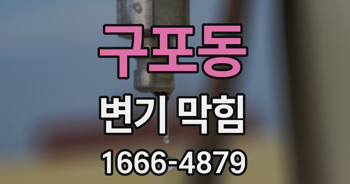 구포동 변기 막힘