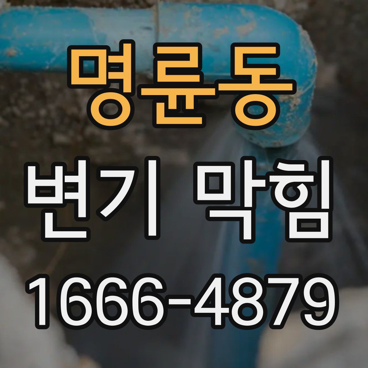 명륜동 변기 막힘