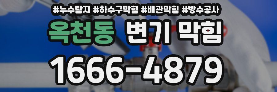 옥천동 변기 막힘
