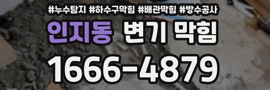 인지동 변기 막힘