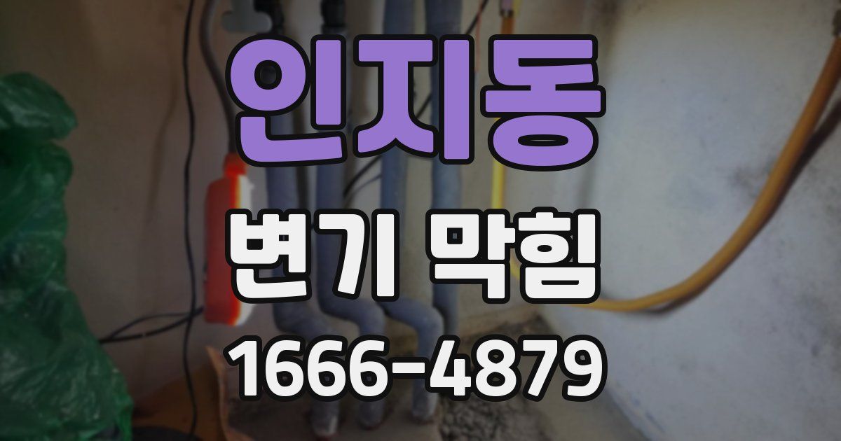 인지동 변기 막힘