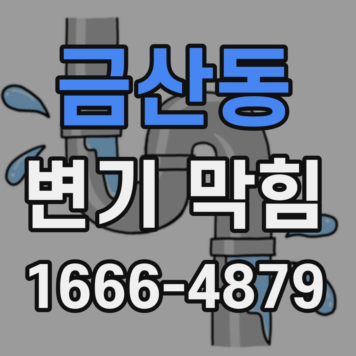 금산동 변기 막힘