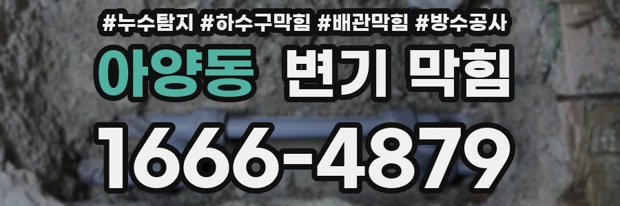 아양동 변기 막힘