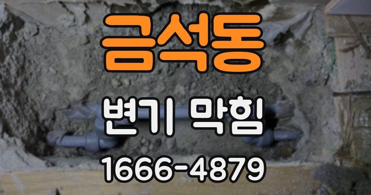 금석동 변기 막힘